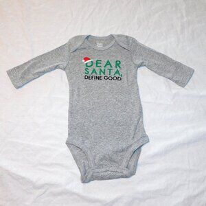 Baby First Christmas 3 Months One Piece Dear Santa Unisex Long Sleeve Xmas NEW